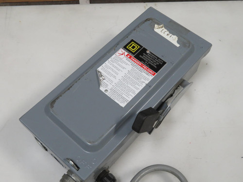 SQUARE D D322N SAFETY SWITCH 120-240 VAC 60 A TK286