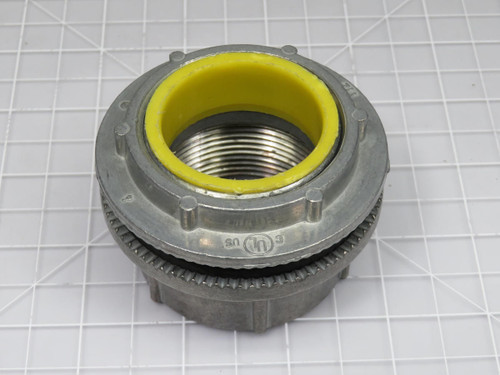 METAL CONDUIT FITTING HUB FOR RMC/IMC 1-1/2 IN ZINC INSULATED T192263
