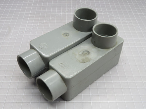 Lot of 2 Carlon   341  PVC Conduit Type LB Body  For Sale
