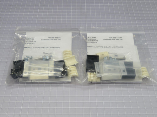 LOT OF 2 COMMSCOPE 700025653 12A2 CABLE CLAMP GROUNDING CLAMP KIT T211169