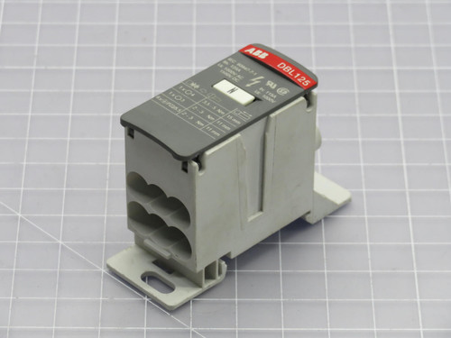 Lot of 5  ABB  DBL125 60947-7-1 POWER DISTRIBUTION TERMINAL BLOCK  For Sale