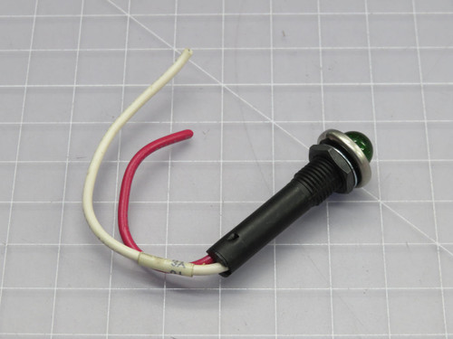 Lot of 22    6091M5  GREEN DIFFUSED 3/8 MOUNTING HOLE 24V  For Sale