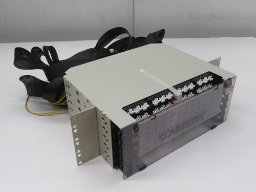 COMMSCOPE  RCP-4KBPU702325B  RapidFiber® Termination Panel, 288-Position 4RU, singlemode, LC/UPC to LC/UPC breakouts, 23m cable with 39 inch breakout length and 1.2MM Breakout Jacketing  For Sale