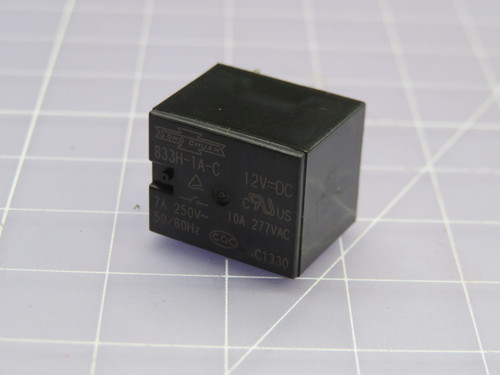SONG CHUAN 833H-1A-C 12VDC GENERAL PURPOSE RELAY CC095