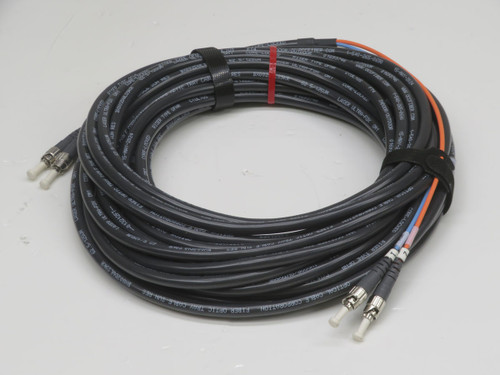 Lot of 35   F2HDJ62.5STST FIBER-OPTIC CABLE 35 FT 35 FT   For Sale