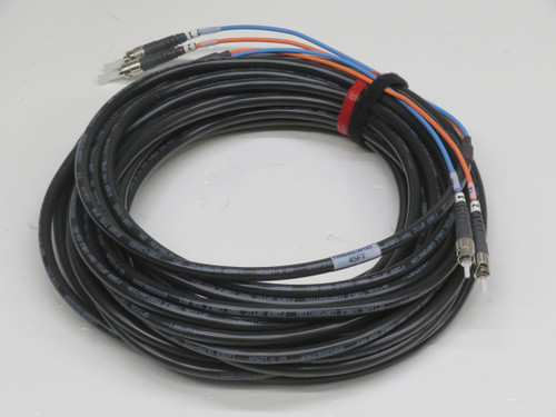Lot of 45   F2HDJ62.5STST FIBER-OPTIC CABLE 45 FT 45 FT   For Sale