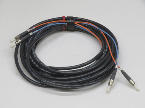 Lot of 25   F2HDJ62.5STST FIBER-OPTIC CABLE 25 FT 25 FT   For Sale