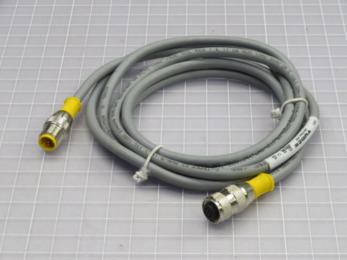 LOT OF 3 TURCK RK 4.5T-2-RS 4.5T U2187-1 CORDSET DOUBLE ENDED CABLE T263277