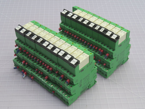 Lot of 10 PHOENIX CONTACT  PLC-BSC-24UC/21-21    For Sale