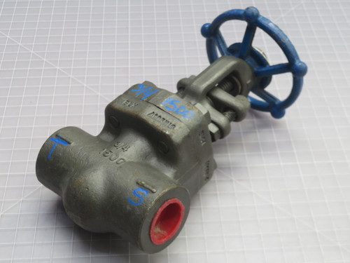 NIB SMITH FORGED STEEL 1500 OOOOU 075 STEEL GATE VALVE T265137 For Sale