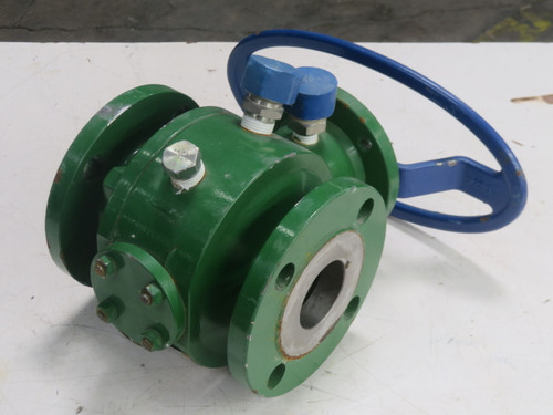 USED NEWAY 6D-0848 INDUSTRIAL FLANGED BALL VALVE T265183 For Sale