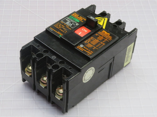 USED FUJI EA103BM 90A CIRCUIT BREAKER T265642 For Sale