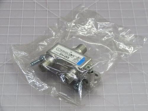 NOB LOT OF 22 COMMSCOPE SV2G 2-WAY COAXIAL SPLITTER CONNECTORS T265760 For Sale
