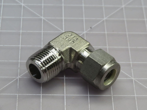 NIB LOT OF 15 SWAGELOK SS-600-2-6 TUBING MALE ELBOW FITTING T265893 For Sale
