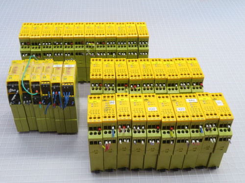 USED LOT OF 37 PILZ MIXED LOTS OF RELAY CONTROLS T266070 For Sale