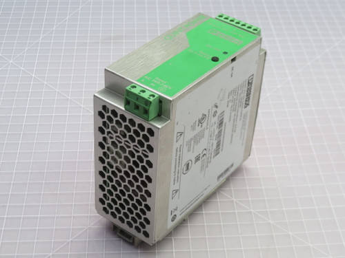 USED PHOENIX CONTACT D0014125 SINGLE-PHASE PRIMARY-SWITCHED DIN RAIL POWER SUPPLY UNIT T266160 For Sale