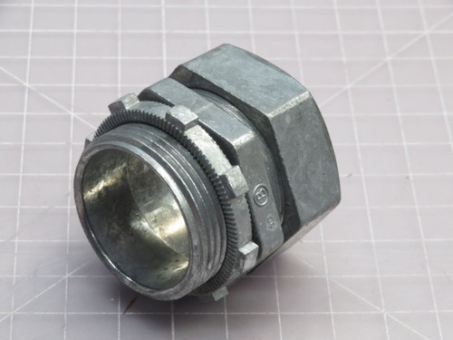 NOB LOT OF 10 BRIDGEPORT 253-DC2 ZINC EMT CONNECTORS T266732 For Sale