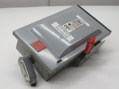 USED SIEMENS HNF362R HEAVY DUTY SAFETY SWITCH T266751 For Sale