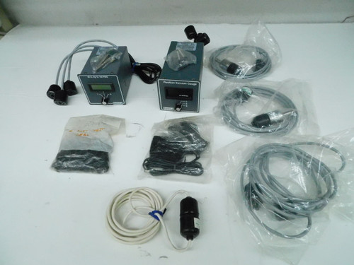 NOB VACUUM RESEARCH 902269902267912000 30″ HG TO 150 PSIG + .01 TO 50 TORR GAUGES + DIGITAL DIAPHRAGM SENSOR M7389 For Sale