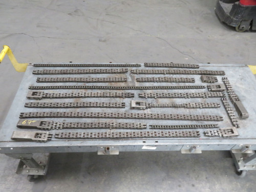 FPR INDUSTRIAL DOUBLE STRAND ROLLER CHAIN LOT FOR PARTS AND PIECES 150 LBS T267686 For Sale