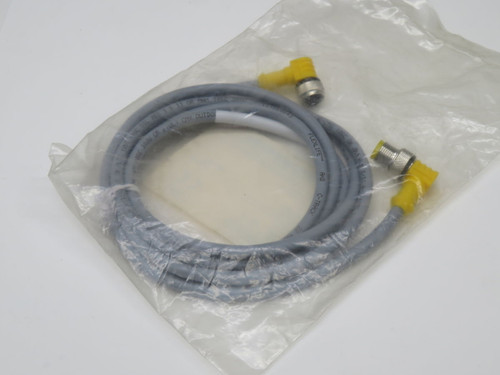 NOB LOT OF 2 TURCK WK 4.5T-2-WS 4.5T U2436-59 M12 EUROFAST DOUBLE-ENDED CORDSET T267812 FOR SALE