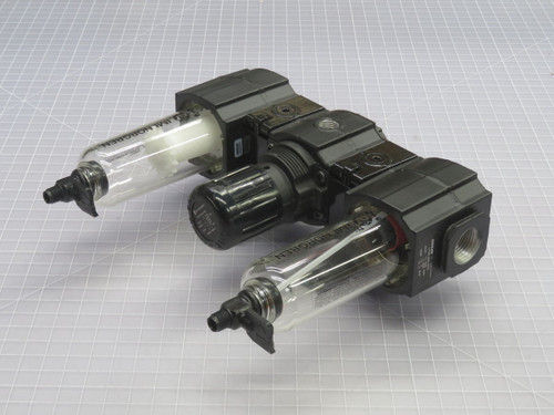 NOB NORGREN C73A-4AK-QT3-RMG-QTB AIR PREPARATION UNIT (FRL) T267964 FOR SALE