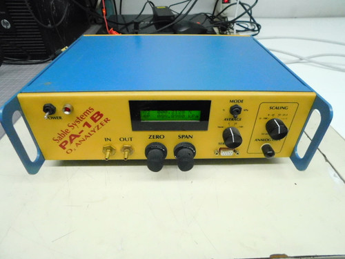 USED SABLE SYSTEMS PA-1B OXYGEN ANALYZER M7502 FOR SALE