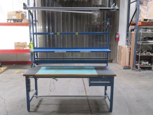 USED 6 FT INDUSTRIAL WORKTABLE T268174 FOR SALE