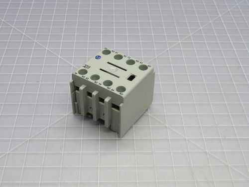 NOB ALLEN BRADLEY 100-FA31 4-POLE, AUXILIARY CONTACT BLOCK T268049 FOR SALE