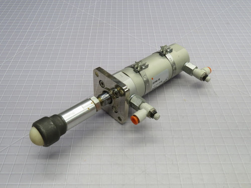 USED SMC CDG1FN40-63Z SINGLE-ROD PNEUMATIC AIR CYLINDER T268112 FOR SALE