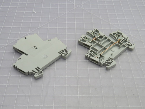 USED LOT OF 60 ALLEN BRADLEY 1492-JD3 SCREW-TYPE IEC TERMINAL BLOCK T268297 FOR SALE