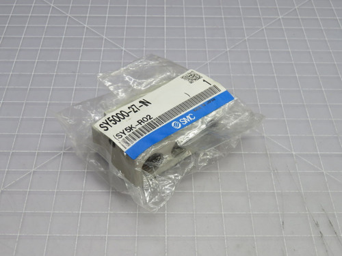 NOB LOT OF 6 SMC SY5000-27-1N SY5000 SERIES, 5-PORT SOLENOID VALVE T268453 FOR SALE