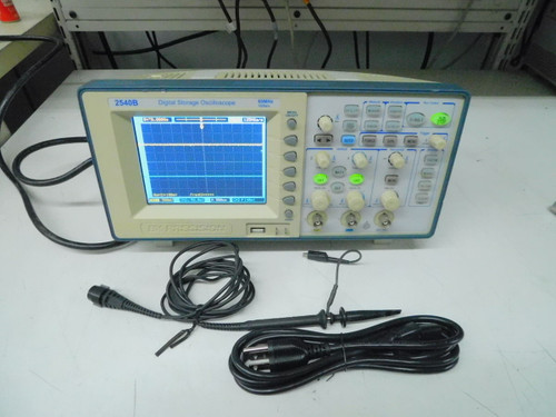 USED B&K PRECISION 2540B DIGITAL STORAGE OSCILLOSCOPE 60 MHZ +PROBE M7561 FOR SALE