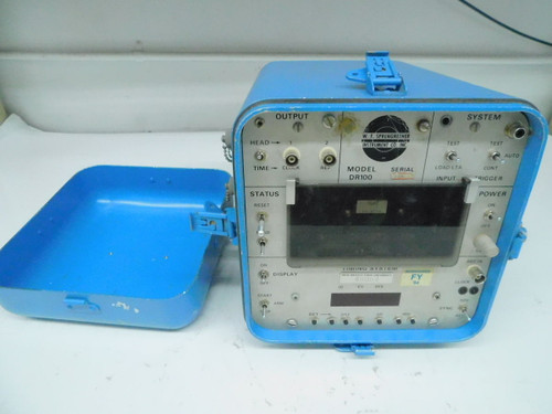 USED WF SPRENGNETHER DR100 VINTAGE DIGITAL SEISMOGRAPH RECORDER WITH CASSETE TAPE M7610 FOR SALE