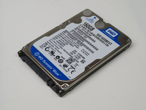 USED LOT OF 2 WESTERN DIGITAL WD1600BEVT SCORPIO BLUE" LINE HARD DRIVE T268961 FOR SALE