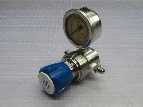 USED GO / NOSHOK BP3-1D11I5D111 BP-3 SERIES PREISSURE REGULATOR ATTACHED WITH SOCKET PRESSURE GAUGE T269008 FOR SALE