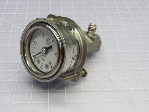 USED LOT OF 3 MC DANIELS MCDANIEL CONTROLS PRESSURE GAUGE INDUSTRIAL GRADE PRESSURE GAUGES T269010 FOR SALE