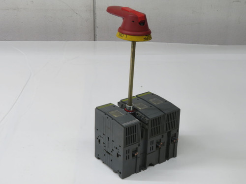 USED BUSSMANN CFD60J3 INDUSTRIAL GRADE ROTARY FUSIBLE DISCONNECT SWITCH T268882 FOR SALE