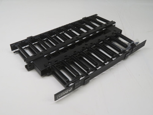 NOB COMMSCOPE 1933531-1 1U DOUBLE-SIDED HORIZONTAL CABLE MANAGEMENT PANEL T268906 FOR SALE