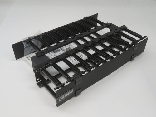 NOB COMMSCOPE 11811709 1933533-1 DOUBLE-SIDED HORIZONTAL CABLE MANAGEMENT PANEL T268922 FOR SALE