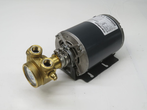 USED FLUID-O-TECH PA801 PA0801ANDNM0009 ROTARY VANE PUMP W 1/2 HP MOTOR T269109 FOR SALE