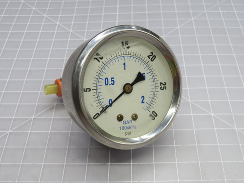 LOT OF 2 PRESSURE GAUGES 0-30 PSI T269285