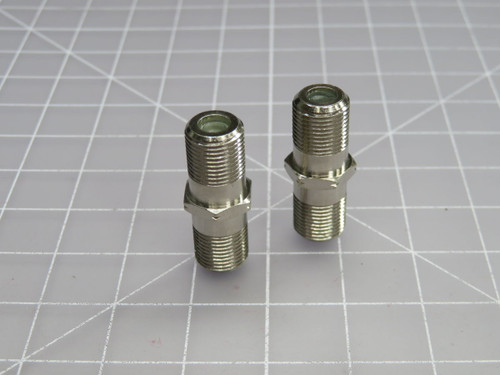 USED LOT OF 76 F-TYPE FEMALE TO FEMALE UHF COAXIAL COUPLER T269289 FOR SALE