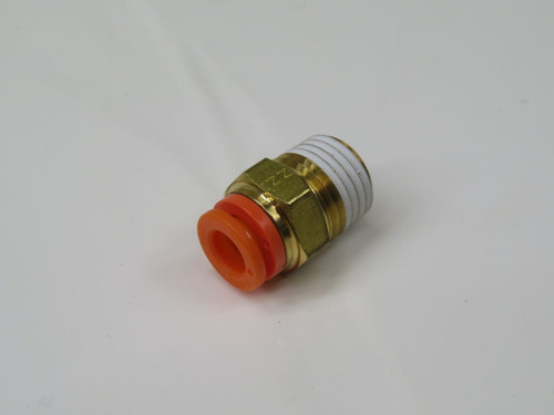LOT OF 60 SMC BRASS PUSH-TO-CONNECT (ONE-TOUCH) PNEUMATIC FITTING T269534