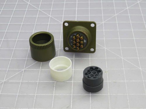 NOB LOT OF 2 DIGI-KEY KPT00E12-10S CIRCULAR CONNECTOR RECEPTACLE T270306 FOR SALE