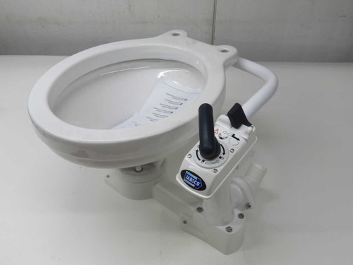 NIB XYLEM 29120-5000 WOODEN SEAT AND LID REGULAR BOWL MANUAL TOILET T270213 FOR SALE