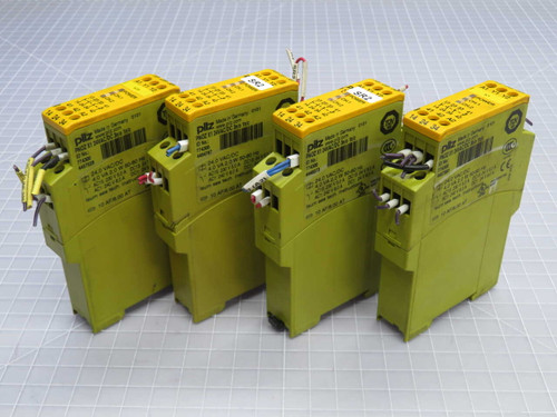 USED LOT OF 31 PILZ SAFETY RELAYS MIXED T270627 FOR SALE