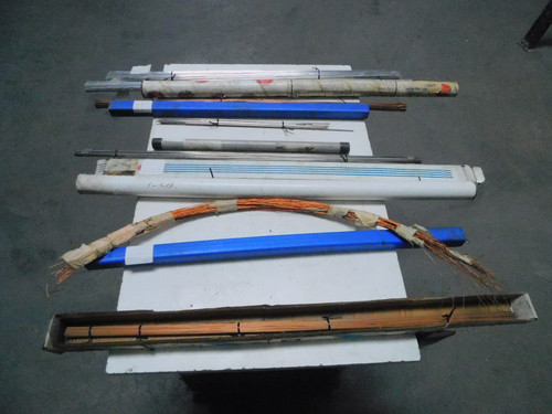 USED H-13, 4043 LOT OF MIXED ALUMINUM, STEEL, HOT TOOL STEEL FILLER TIG RODS M7694 FOR SALE