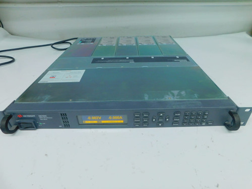 USED KEYSIGHT N6700C, N6744B MODULAR POWER SUPPLY W/4 MODULES M7759 FOR SALE