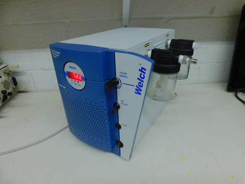 USED WELCH 2027 SELF-CLEANING DRY VACUUM SYSTEM PUMP M7790 FOR SALE